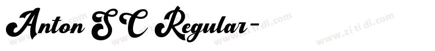 Anton SC Regular字体转换